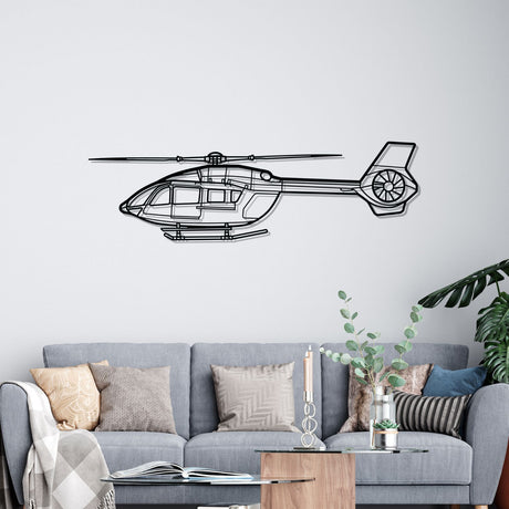 H145 Silhouette Metal Wall Art