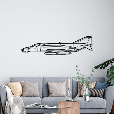 Douglas F-4D Silhouette Metal Wall Art