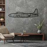 T33 Silhouette Metal Wall Art