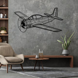 T-28 Trojan Angle Silhouette Metal Wall Art