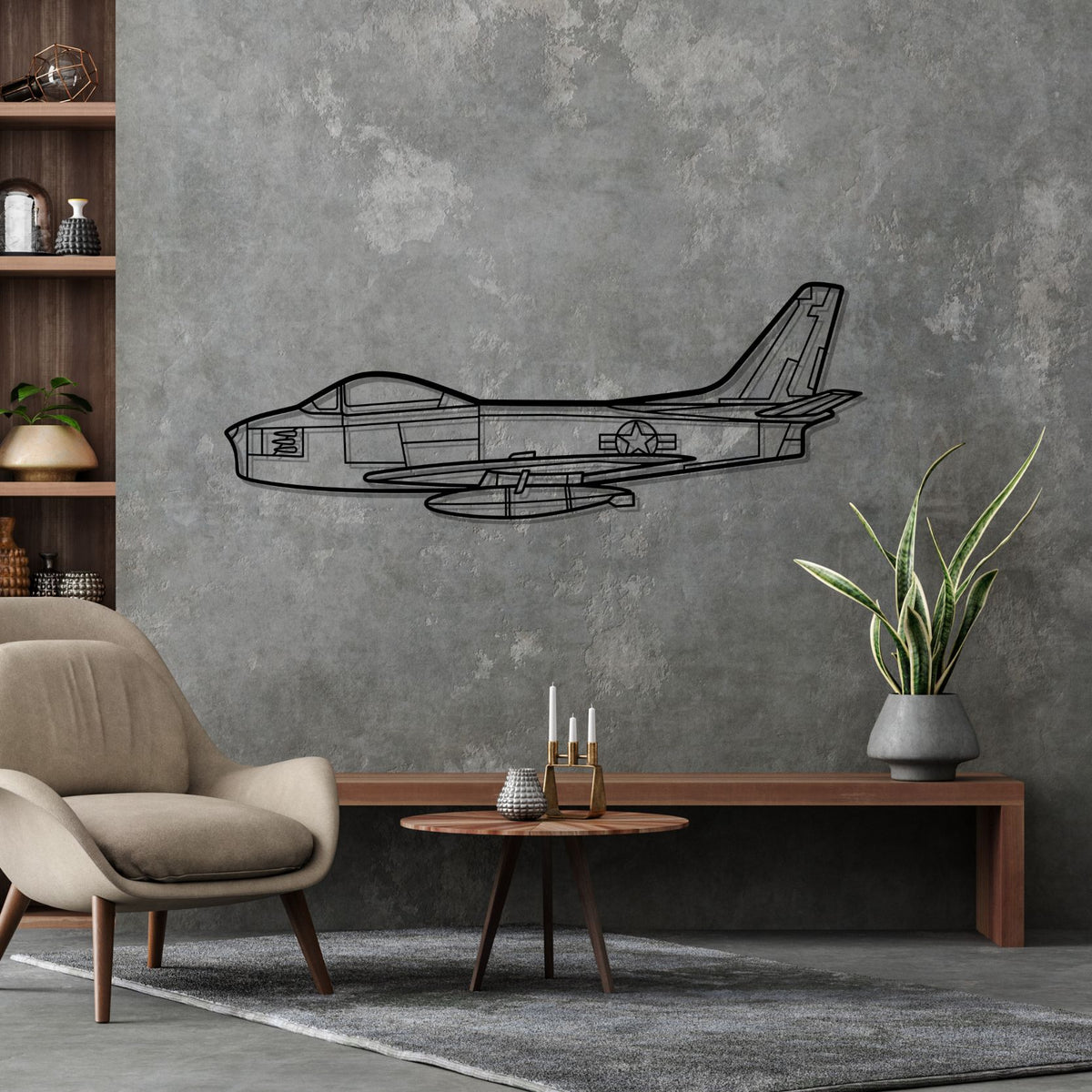Your Custom Aircraft Silhouette Metal Wall Art