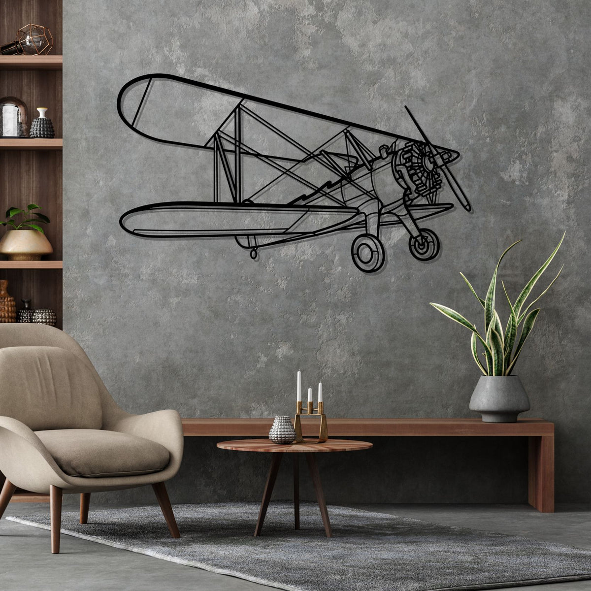Model 75 Silhouette Metal Wall Art