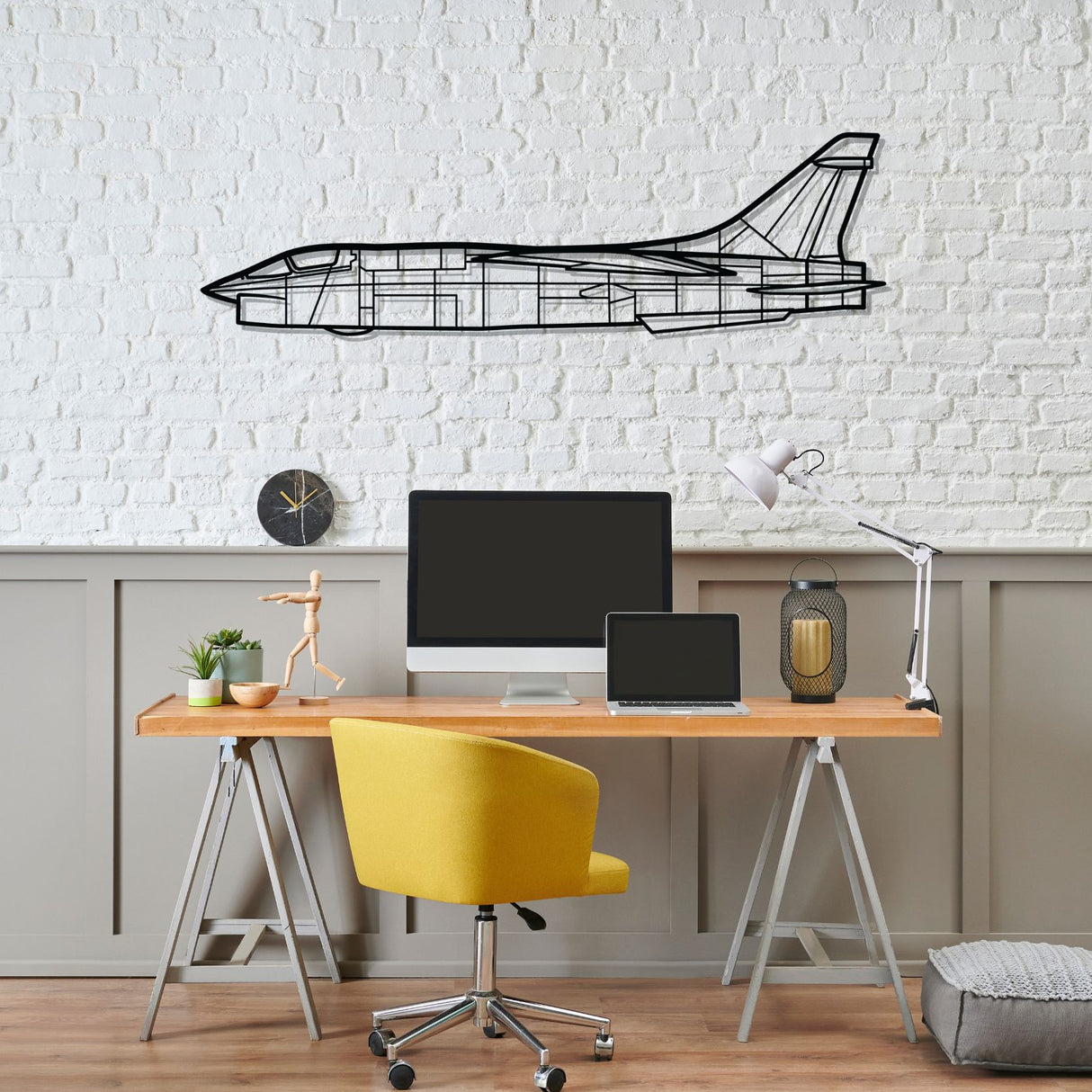 RF-8G Silhouette Metal Wall Art