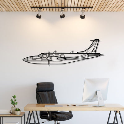 Piper Aerostar 600A Silhouette Metal Wall Art